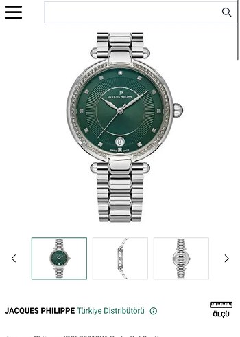 JACQUES PHILIPPE orijinal Yeşil Kadın Kol Saati - Ana görsel