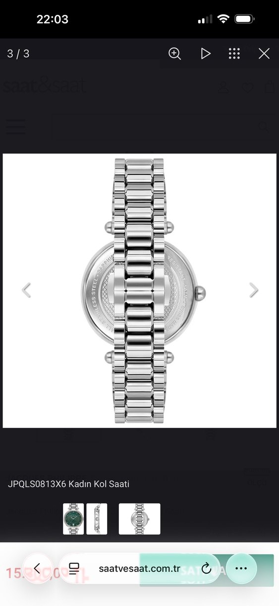 JACQUES PHILIPPE orijinal Yeşil Kadın Kol Saati - Görsel 4