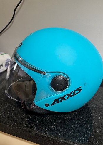 Axxis Square S Solid A17 Mavi Yarım Kask XS - Görsel 7