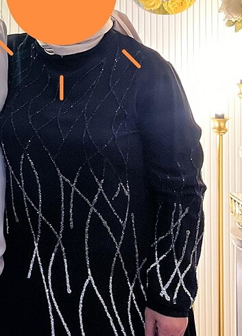 diğer Beden siyah Renk Tesettür Abiye