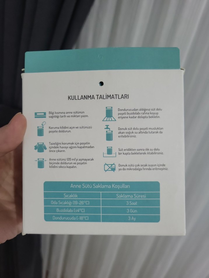 KUJJU Anne Sütü Saklama Poşeti 24'lü - Görsel 2