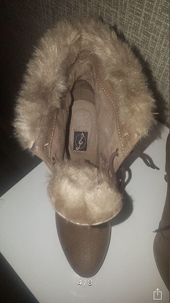 38 Beden camel Renk Topuklu Bot