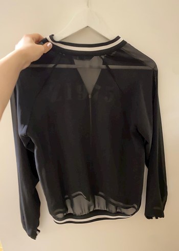 Zara Siyah Fermuarlı Spor Kadın Ceket