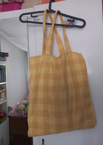 sarı kareli pinterest çanta