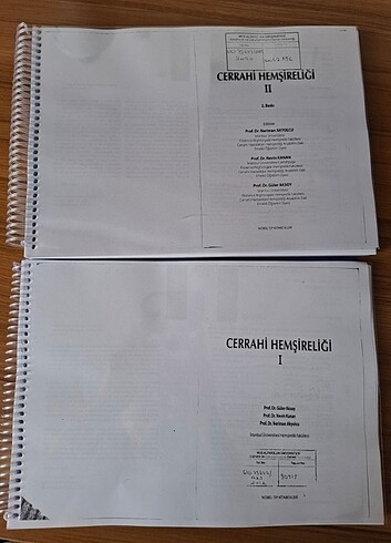 Cerrahi hemşireliği 1 ve 2 
