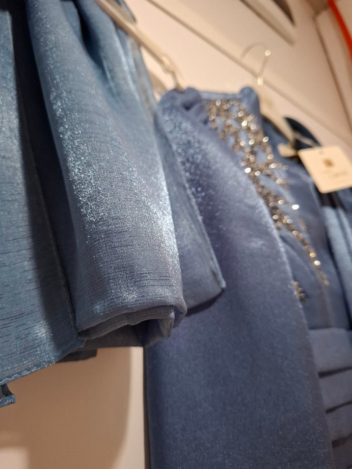 Mavi Abiye Elbise - Görsel 4