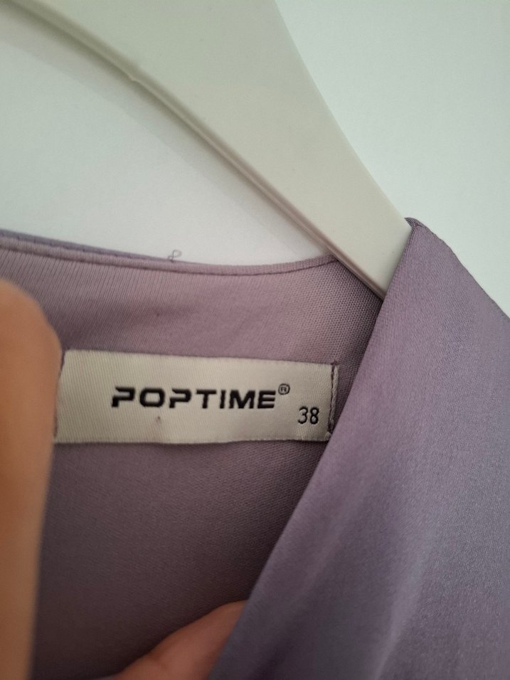 Uzun Mor Kemerli Abiye Elbise - Görsel 2