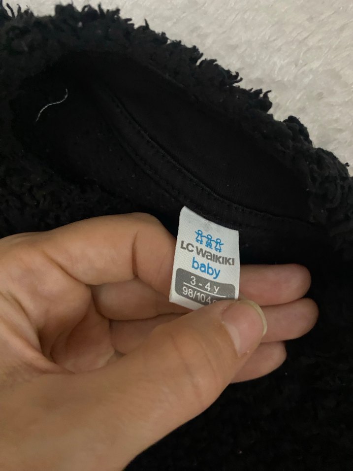 Kahverengi Yüksek Yakalı  Çocuk Sweatshirt - Görsel 3