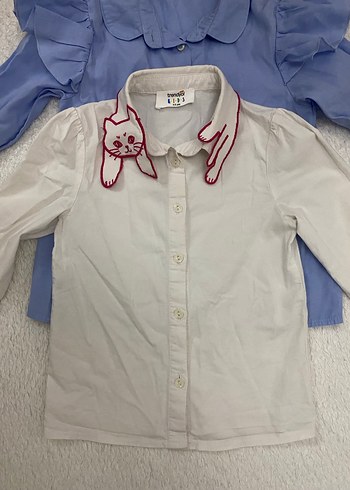 2 Li kız çocuk gömlek - Görsel 2