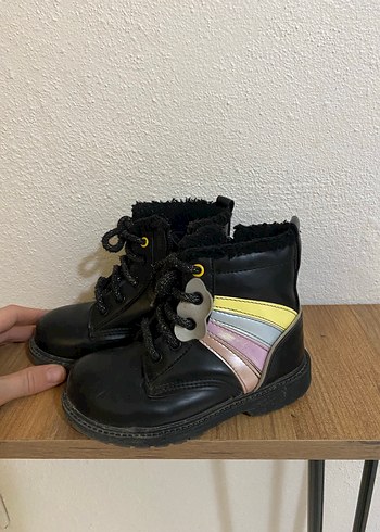 Kız Çocuk Çok Renkli Rock Punk Botlar - Görsel 3