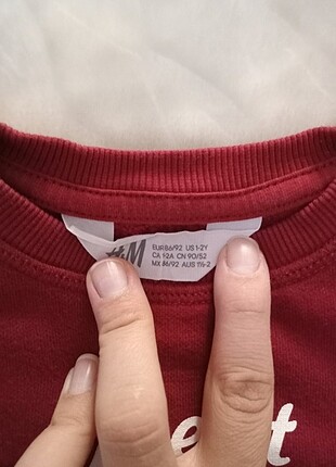 18-24 Ay Beden H&M Erkek Çocuk Sweatshirt