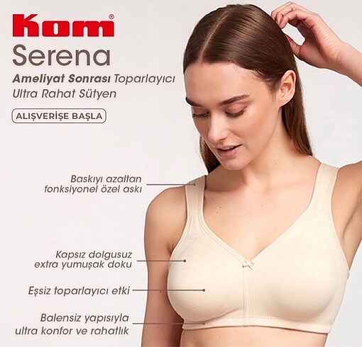 xxl Beden Kom Serena Sütyen 90 DD