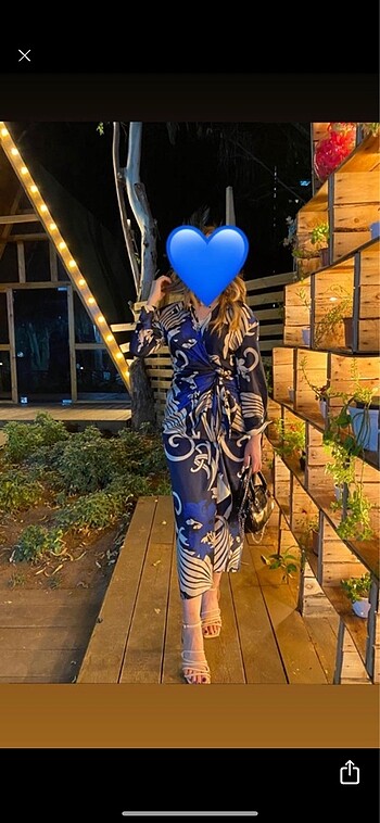 ZARA önden bağlamalı elbise