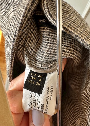 36 Beden camel Renk Massimo dutti yün Geniş Kesim Kadın Pantolon
