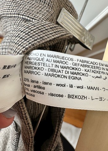 Massimo Dutti Massimo dutti yün Geniş Kesim Kadın Pantolon