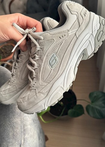 Skechers Stamina Gri Kadın Sneakers - Görsel 5