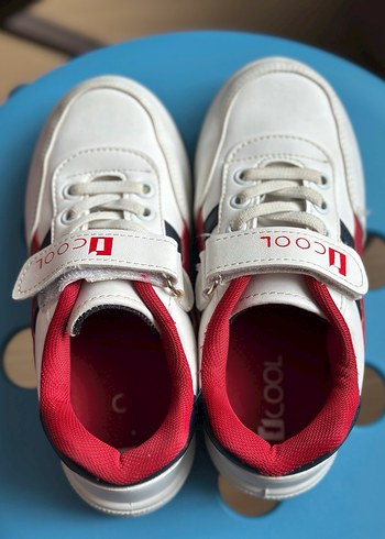 Beyaz Erkek Çocuk Spor Ayakkabı Velcro - Görsel 4