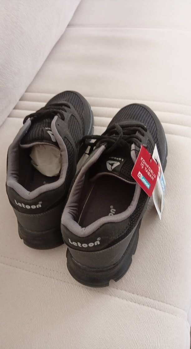 Lacoon Siyah Gri Bağcıklı Spor Ayakkabı - Görsel 3