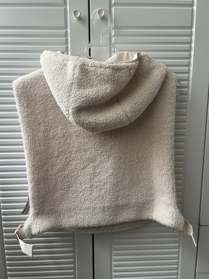 Oysho Beyaz Kürk Detaylı Kadın Yelek - Görsel 4