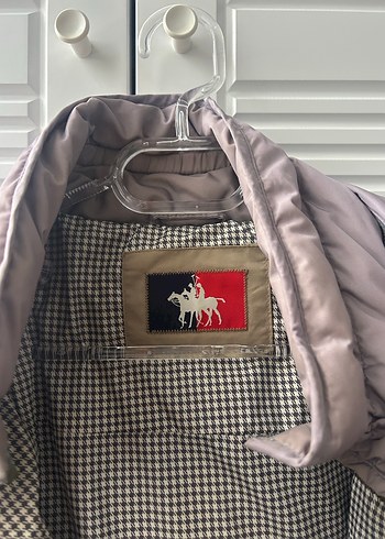 Gri Kemerli Kadın Kışlık Mont - Görsel 3