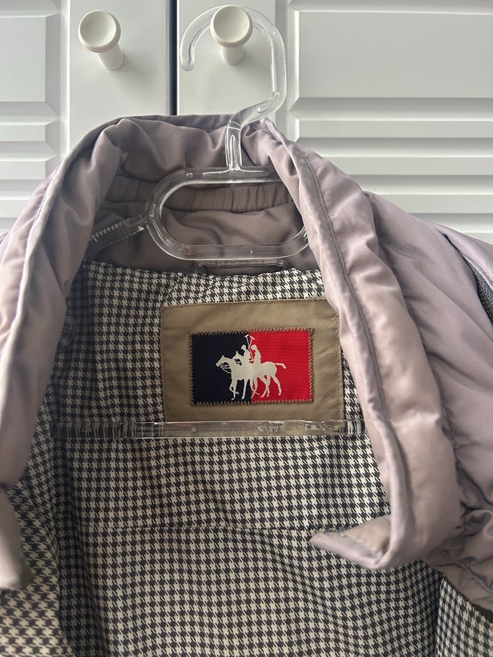 Gri Kemerli Kadın Kışlık Mont - Görsel 3