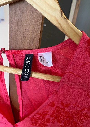 Pembe V Yaka Mini Elbise Dantel Detaylı - Görsel 5