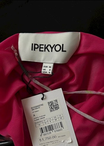 Pembe Drapeli Bağlamalı Elbise - Görsel 6