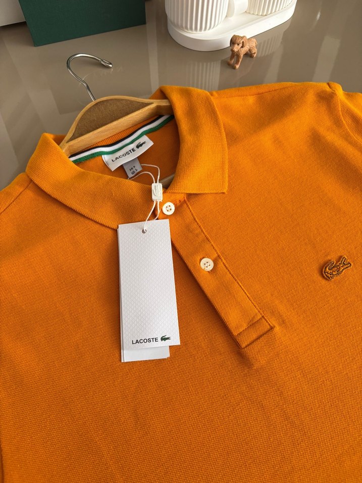 Canlı Turuncu Lacoste Polo Tişört — görsel 2/3