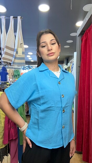 Fred Perry Keten Mavi Gömlek