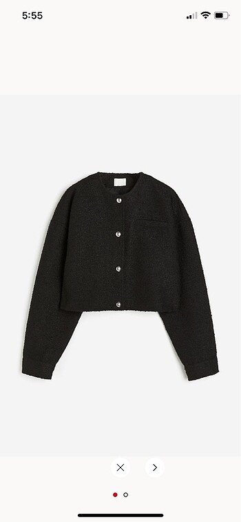 H&M Buklet Oversize Ceket