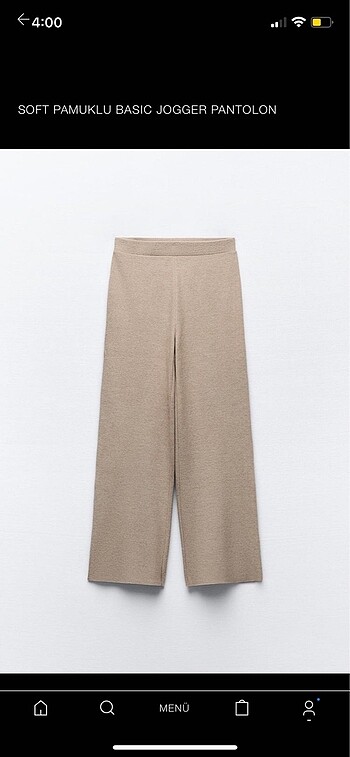 Zara Triko Palazzo Pantolon