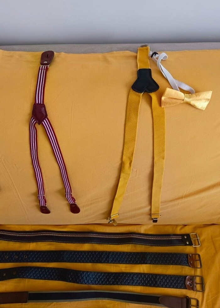 Kemer, pantolon askısı,Kravat, papyon - Görsel 3