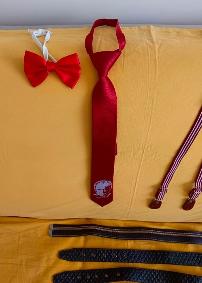 Kemer, pantolon askısı,Kravat, papyon - Görsel 4
