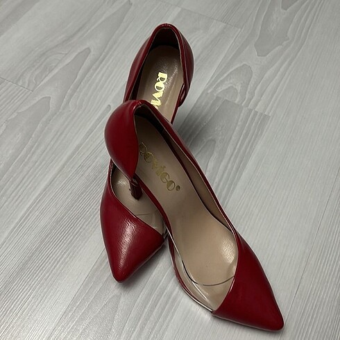 Diğer Kırmızı stiletto topuklu ayakkabı