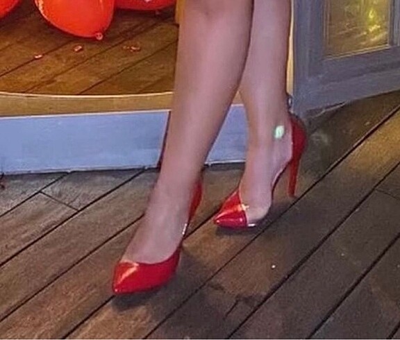 38 Beden kırmızı Renk Kırmızı stiletto topuklu ayakkabı