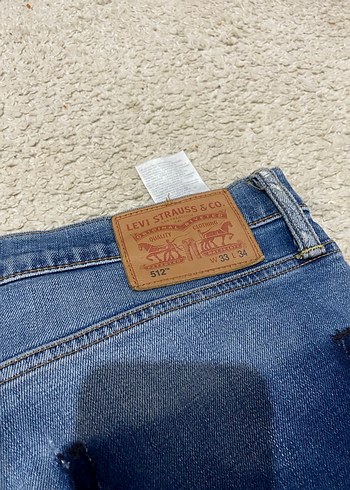 Levis 512 Erkek Mavi Denim Normal Boy Jean - Görsel 6