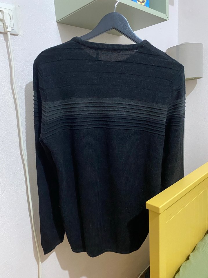 Polo Garage Siyah Triko Erkek Kazak - Görsel 4