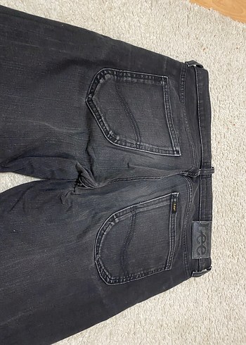 Lee Erkek Siyah Regular Fit Denim Jean - Görsel 8