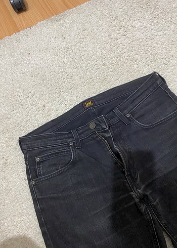 Lee Erkek Siyah Regular Fit Denim Jean - Görsel 3
