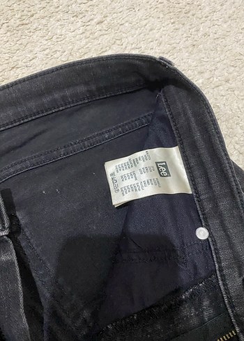 Lee Erkek Siyah Regular Fit Denim Jean - Görsel 7