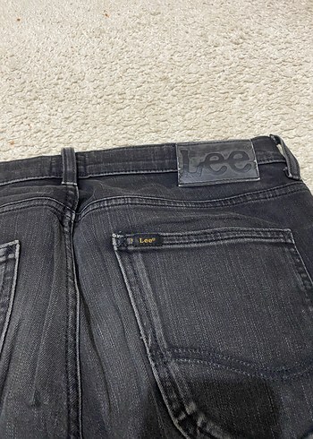 Lee Erkek Siyah Regular Fit Denim Jean - Görsel 6