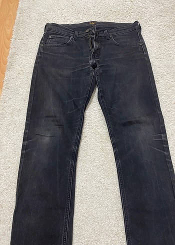 Lee Erkek Siyah Regular Fit Denim Jean - Görsel 2