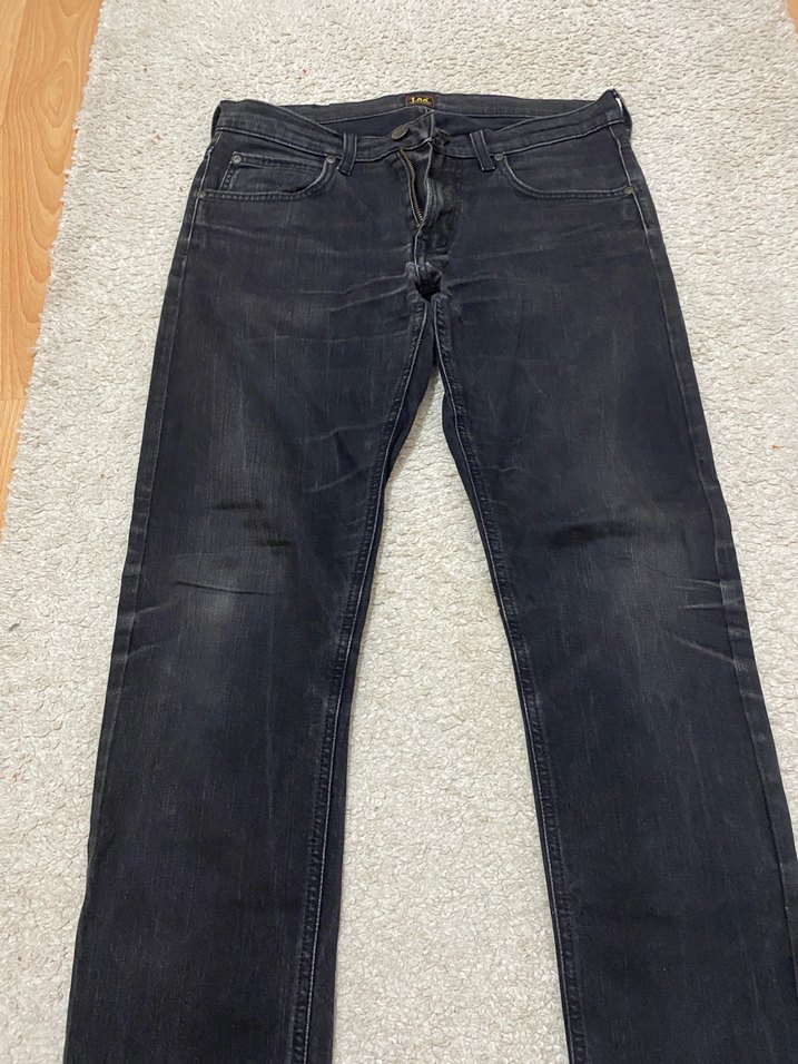 Lee Erkek Siyah Regular Fit Denim Jean - Görsel 2