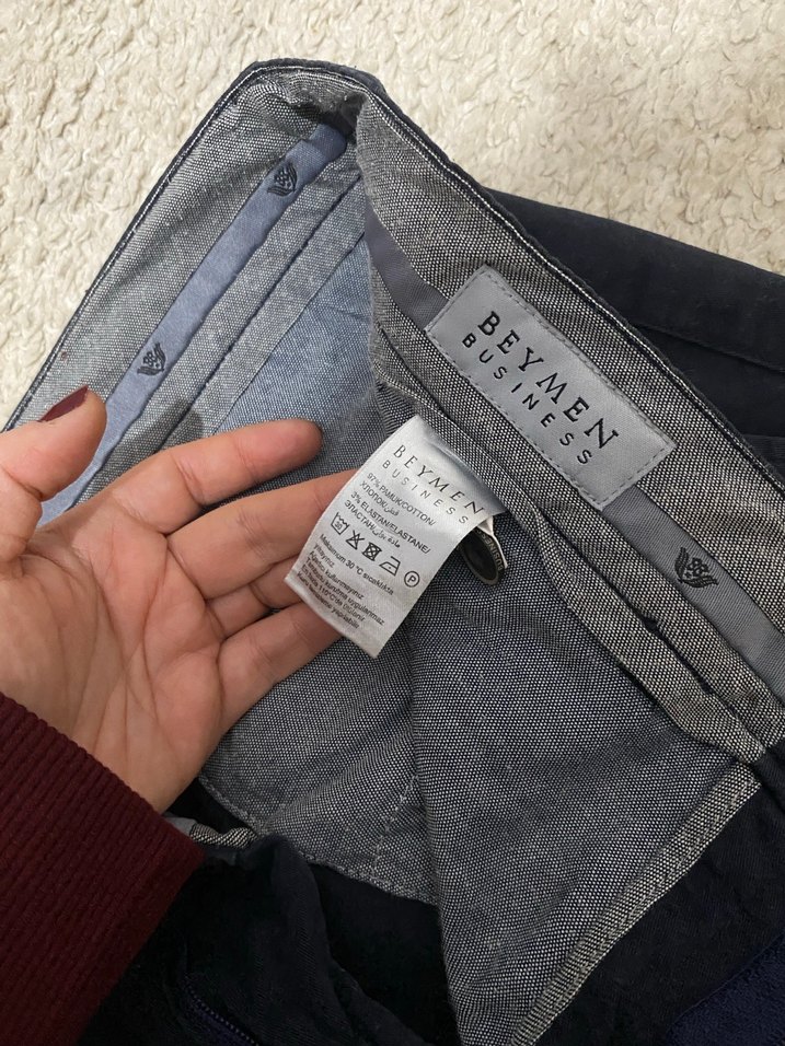 Beymen Business Lacivert Erkek Denim Pantolon Regular Fit - Görsel 2