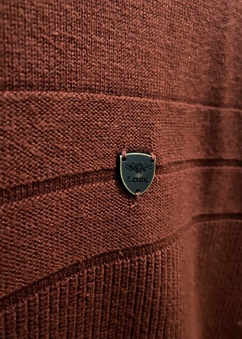 Erkek Kahverengi Bisiklet Yaka Triko Kazak - Görsel 2