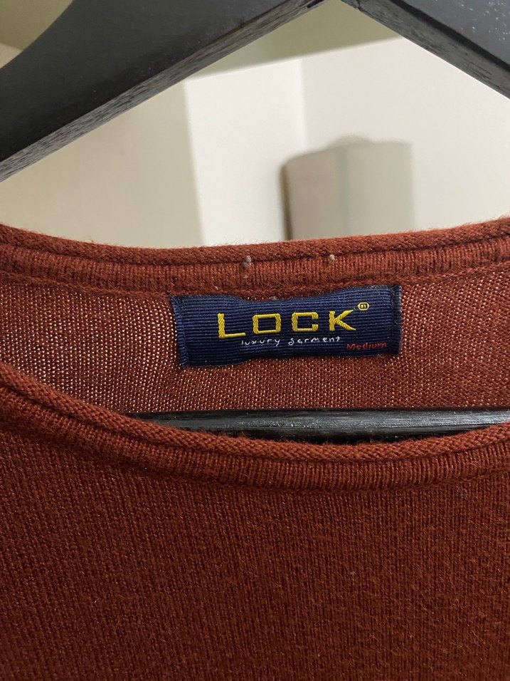 Erkek Kahverengi Bisiklet Yaka Triko Kazak - Görsel 3