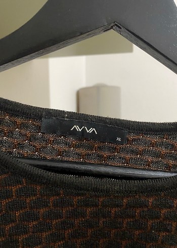 Avva Erkek Kahverengi Örgü Triko Kazak - Görsel 3