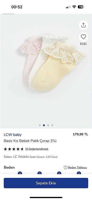 LC Waikiki LCW çorap