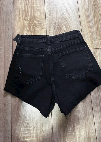 Trendyol Milla Siyah Mini Kot Şort - Görsel 2