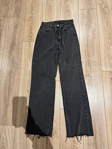 Trendyol Milla Antrasit Wide Leg Jean